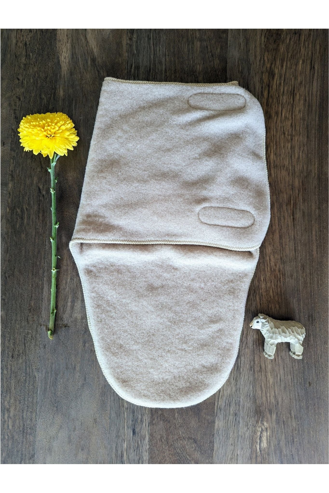 Kico Label Un-dyed Merino Wool Fleece Swaddle - Nature's Wild Child