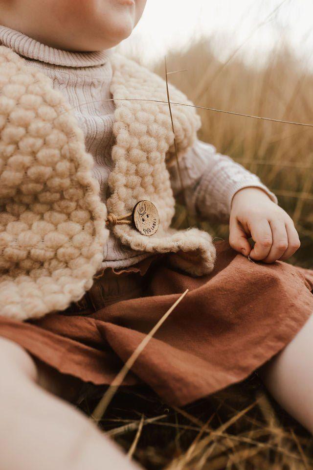 Kico Label Un-dyed Wool Vest - Babies and Kids - Nature's Wild Child