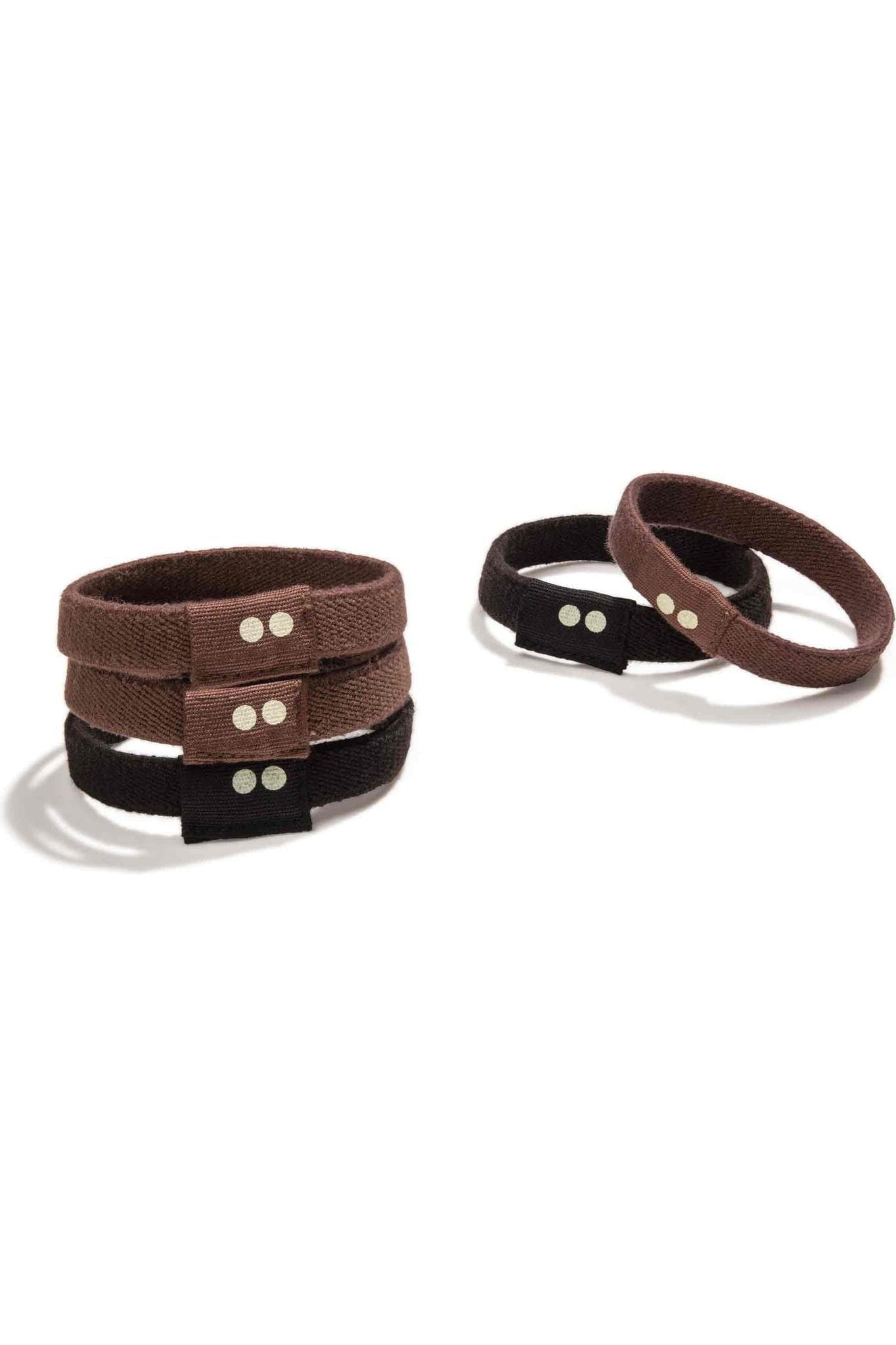 Kooshoo Organic Cotton and Natural Rubber Hair Ties - Flat - Nature's Wild Child