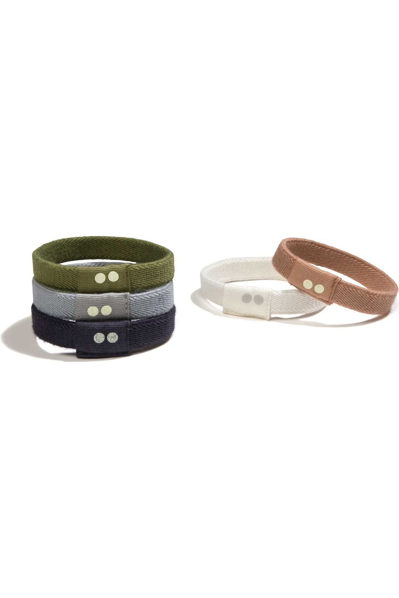 Kooshoo Organic Cotton and Natural Rubber Hair Ties - Flat - Nature's Wild Child
