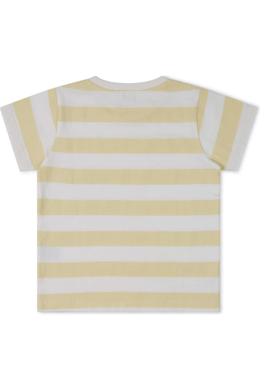 Matona - GOTS Organic Cotton Kids Classic T-Shirt - Yellow Stripes (1-8 years) - Nature's Wild Child