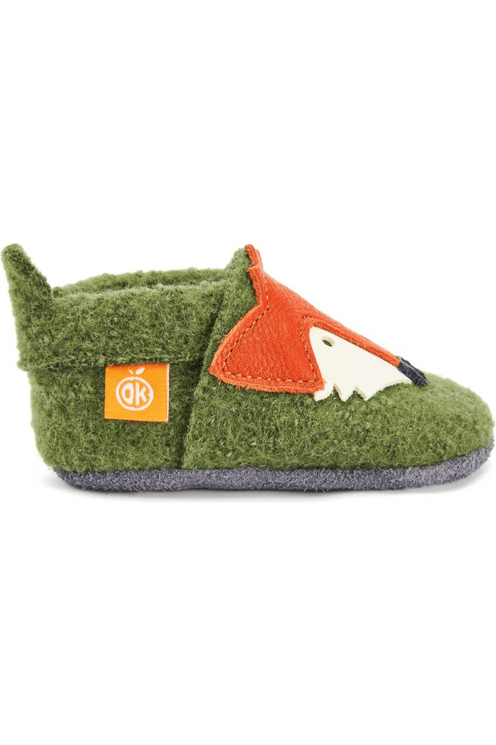 Orangenkinder - Boiled Wool Slippers - Fox - Nature's Wild Child