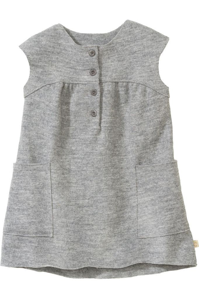 Organic Boiled Wool Dress (12 months - 6 years) - Nature's Wild Child