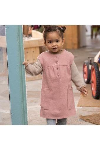 Organic Boiled Wool Dress (6 months - 6 years) - Nature's Wild Child
