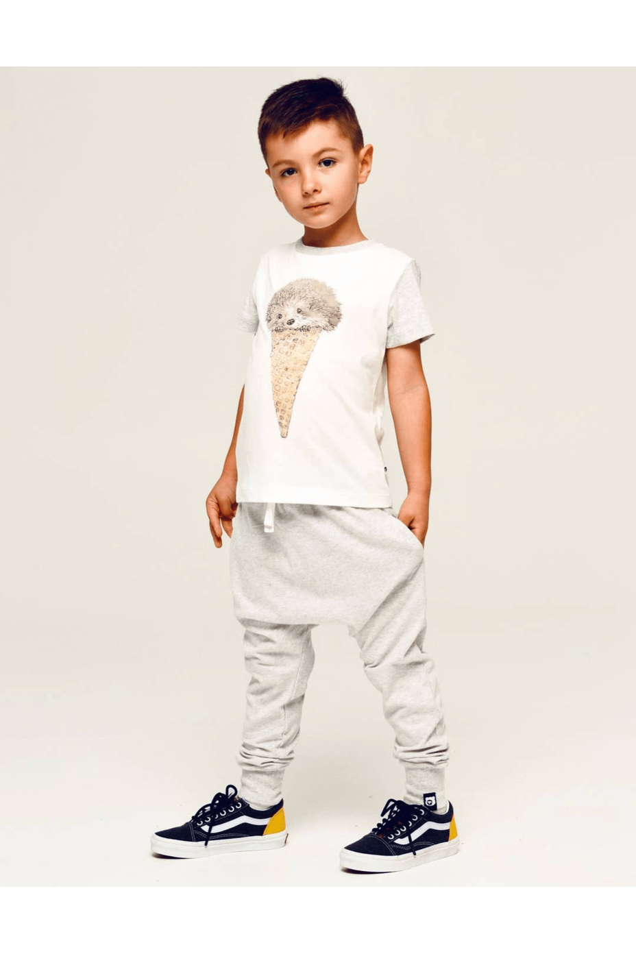 QT - GOTS Organic Cotton Kids - Knee Patch Jersey Joggers - Nature's Wild Child