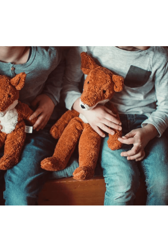 Senger GOTS Organic Cotton Stuffed Animal Large Floppy Fox Nature s Wild Child