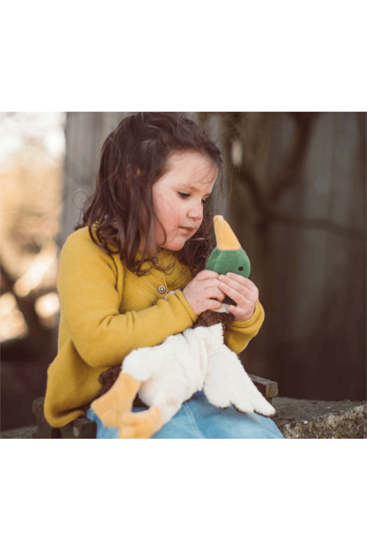 Senger - GOTS Organic Cotton Stuffed Animal - Small Cuddly Duck - Nature's Wild Child