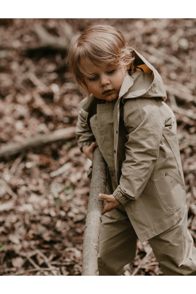 The Simple Folk Organic Waxed Cavas Rain Jacket Nature s