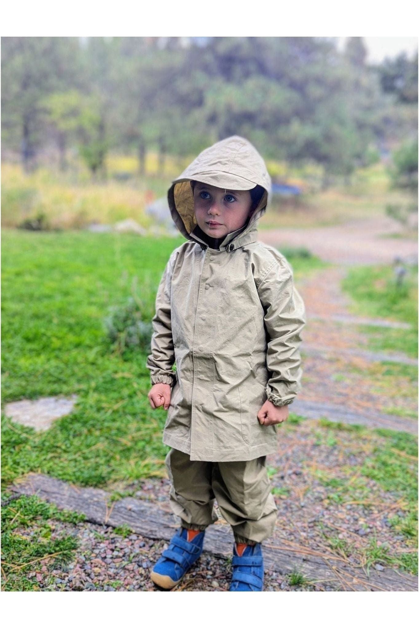 The Simple Folk - Organic Waxed Cavas - Rain Pants - Nature's Wild Child