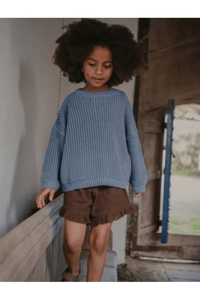 The Simple Folk - The Chunky Sweater - Cornflower Blue - Nature's Wild Child