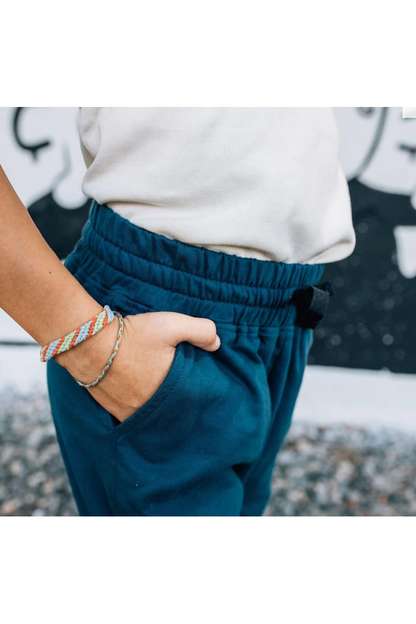 Jackalo - Durable Organic Cotton Sweat Pants - Reinforced Knees