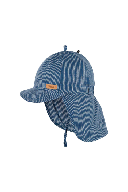 Baseball Cap - Linen Sun Hat with Neck Protection - Baby and Kids (3 colors) - Nature's Wild Child