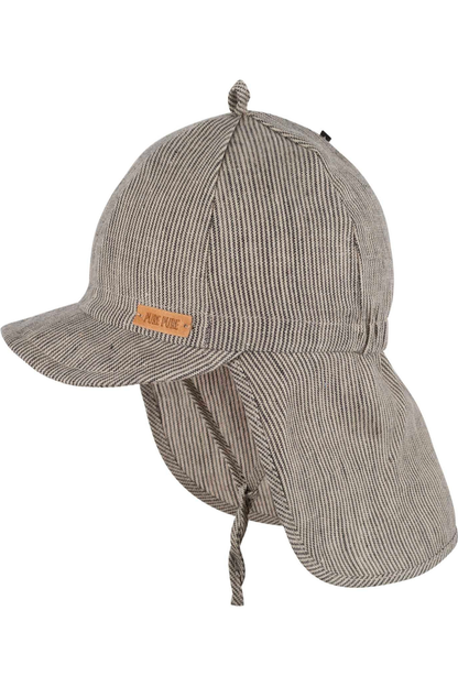 Baseball Cap - Linen Sun Hat with Neck Protection - Baby and Kids (3 colors) - Nature's Wild Child