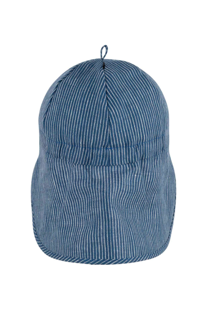 Baseball Cap - Linen Sun Hat with Neck Protection - Baby and Kids (3 colors) - Nature's Wild Child