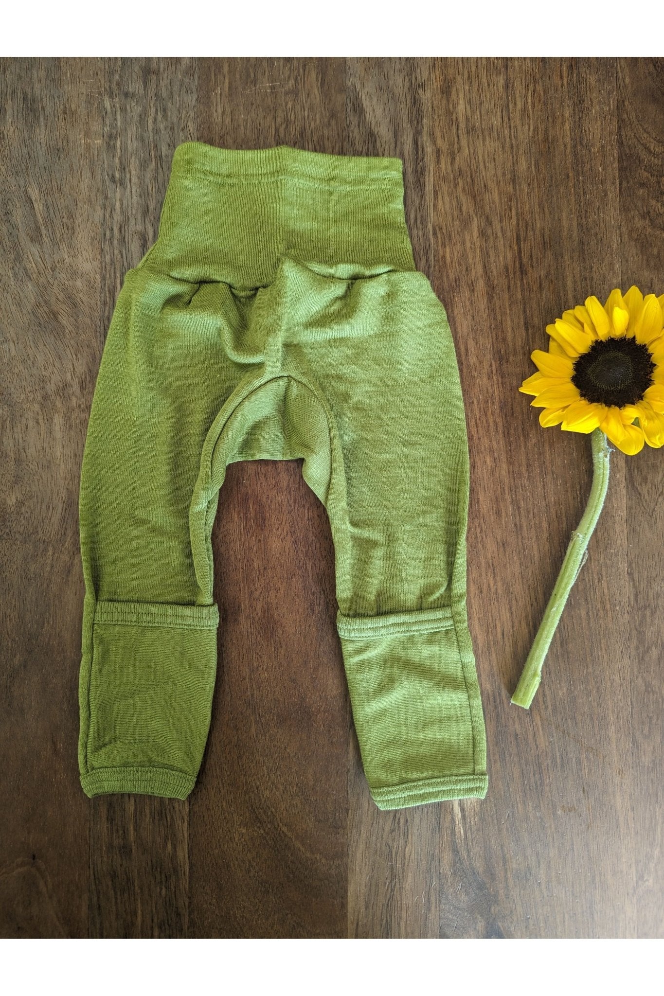 Cosilana - Organic Wool Silk - Baby Pants With Cuffs - Nature's Wild Child