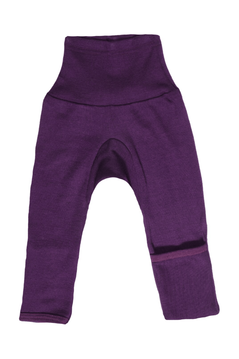 Cosilana - Organic Wool Silk - Baby Pants With Cuffs - Nature's Wild Child