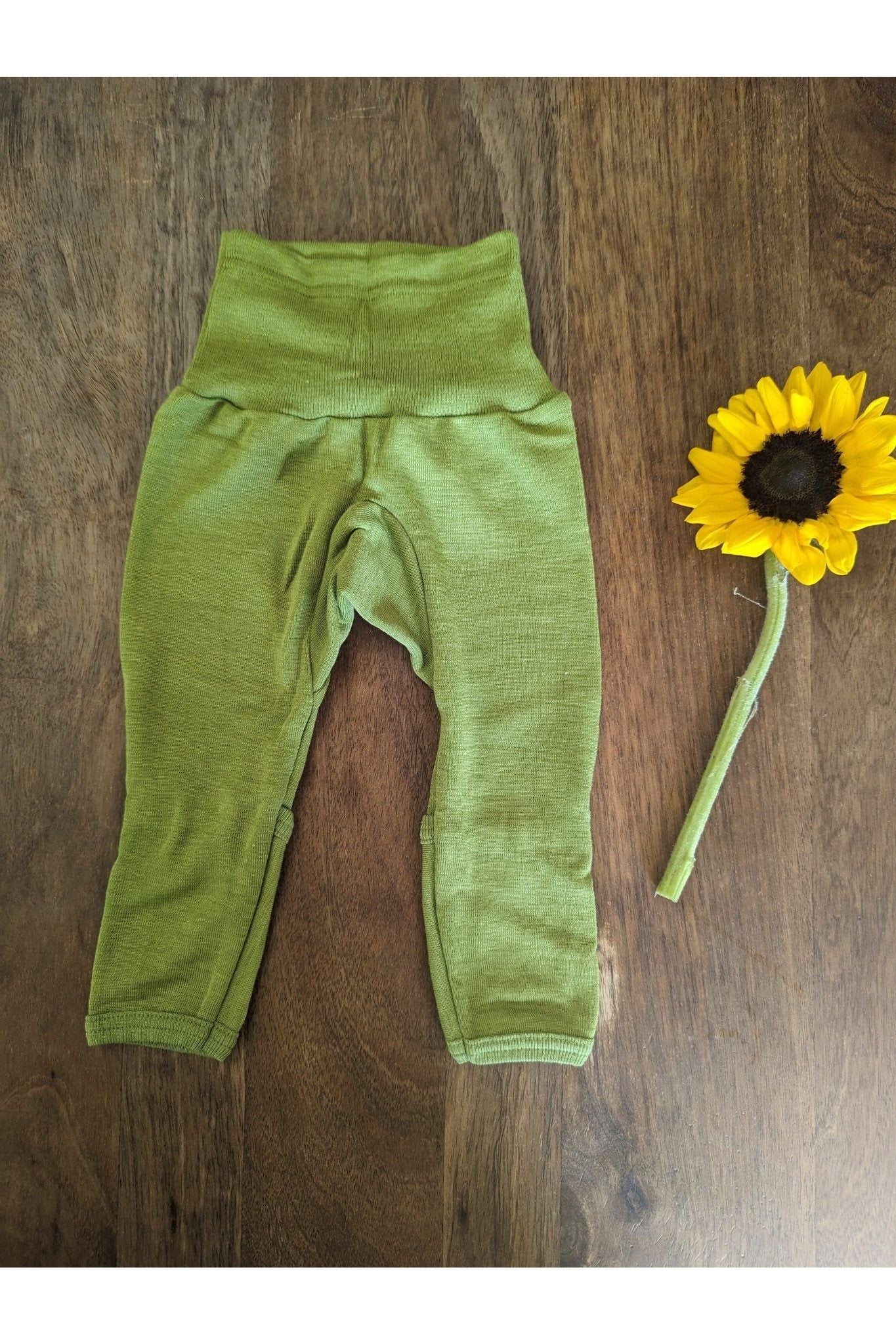 Cosilana - Organic Wool Silk - Baby Pants With Cuffs - Nature's Wild Child