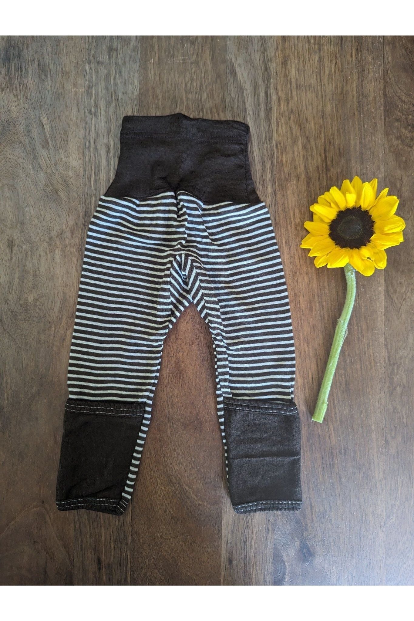 Cosilana - Organic Wool Silk - Baby Pants With Cuffs - Nature's Wild Child