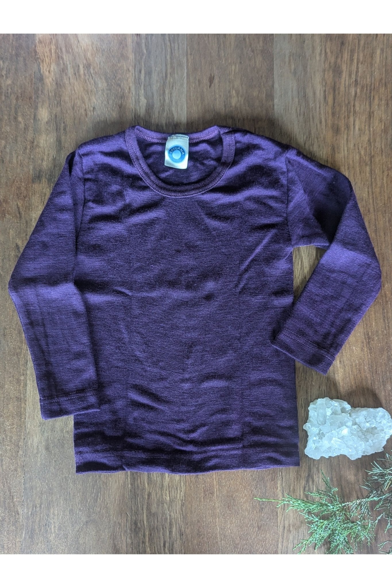 Cosilana Organic Wool Silk - Kids Long Sleeve Top (12 months - 10 years) - Nature's Wild Child