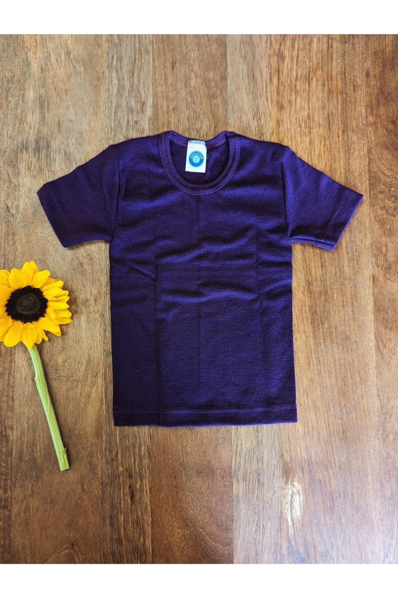 Cosilana - Organic Wool Silk - Toddler and Kids - Short Sleeve T-Shirt - Nature's Wild Child