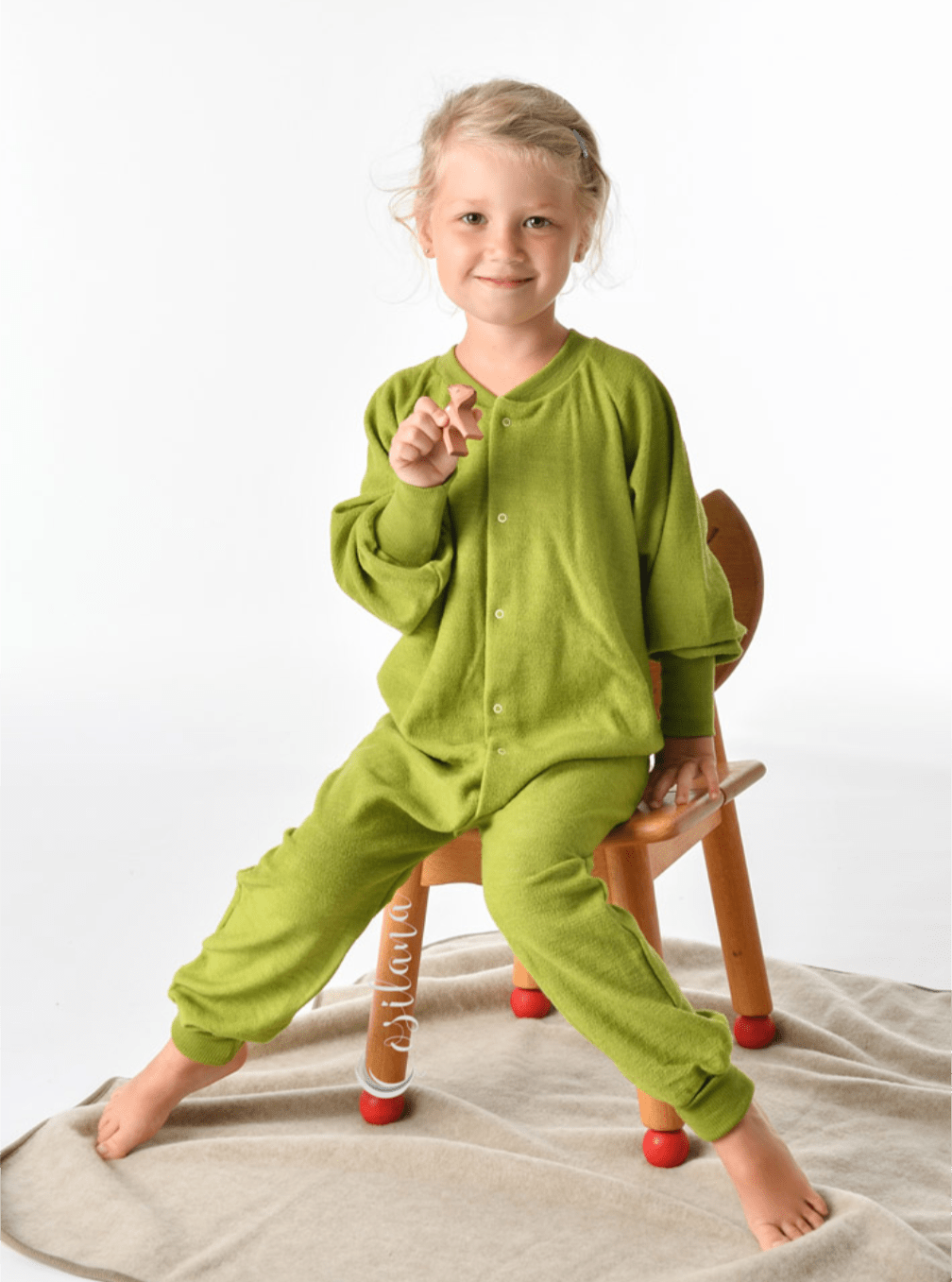 Cosilana - Organic Wool Wool Terry Pajamas (9 months - 6 years) 6 - colors - Nature's Wild Child
