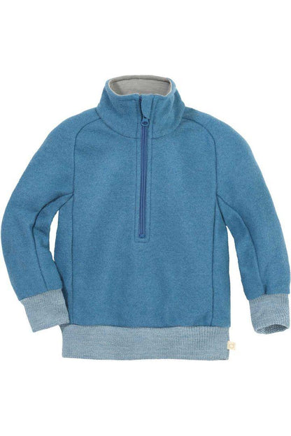 Disana - Half Zip - Organic Boiled Wool - Troyer Jacket - Nature's Wild Child
