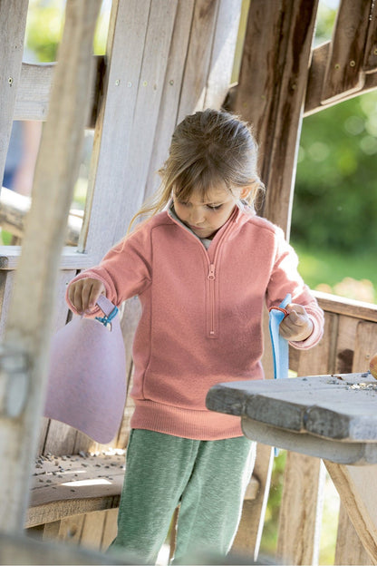 Disana - Half Zip - Organic Boiled Wool - Troyer Jacket - Nature's Wild Child