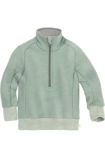 Disana - Half Zip - Organic Boiled Wool - Troyer Jacket - Nature's Wild Child