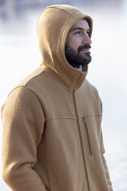 Disana Mens Jacket - Boiled Organic Merino Wool - Nature's Wild Child