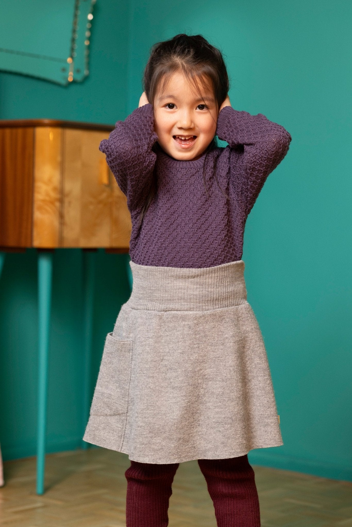 Disana - Organic Boiled Wool Skirt - Nature's Wild Child