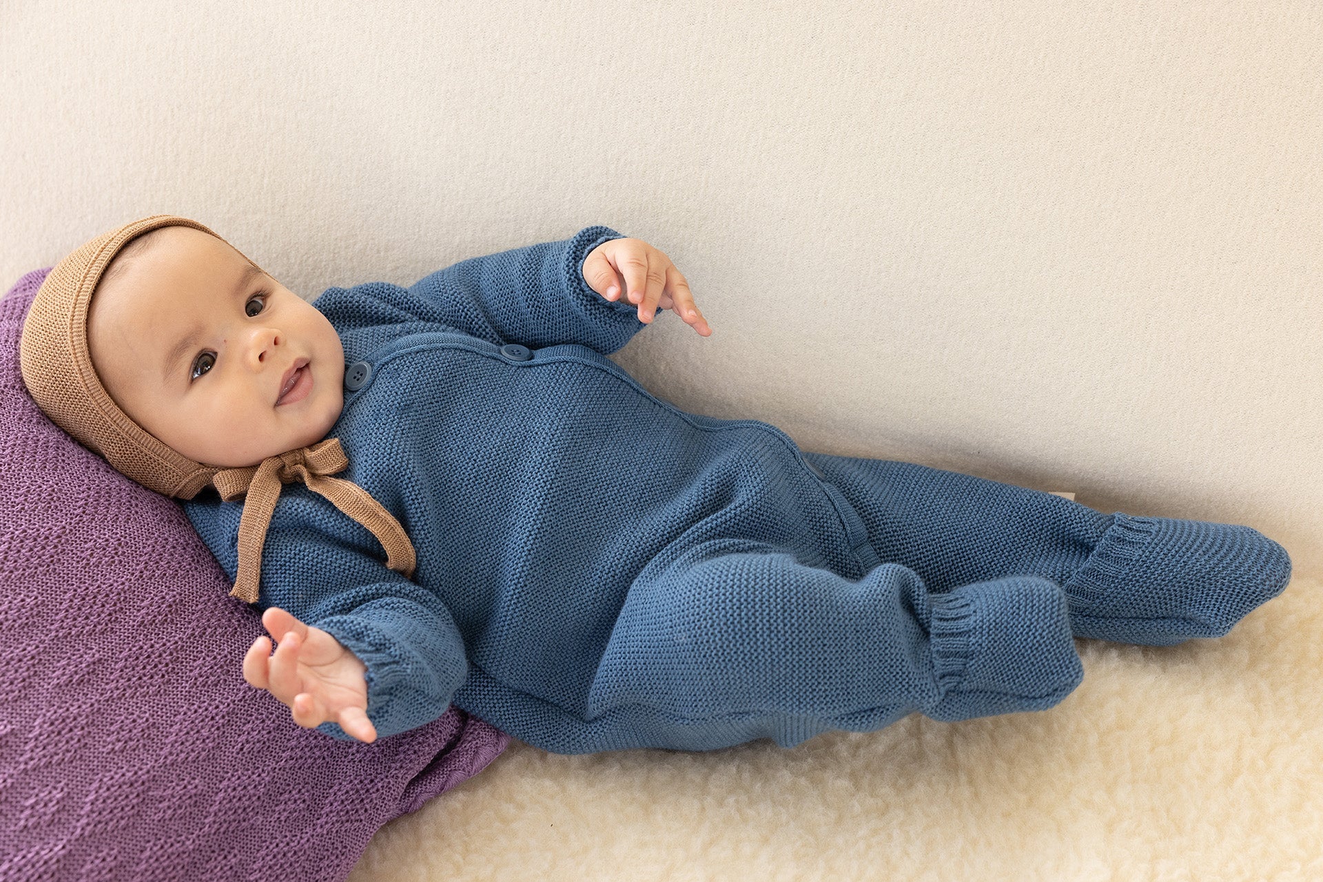 Disana Organic Merino Wool Knitted Romper - Nature's Wild Child