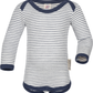 Engel - Organic Merino Wool Silk - Long Sleeve Onesie with Stripes - Nature's Wild Child