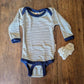 Engel - Organic Merino Wool Silk - Long Sleeve Onesie with Stripes - Nature's Wild Child