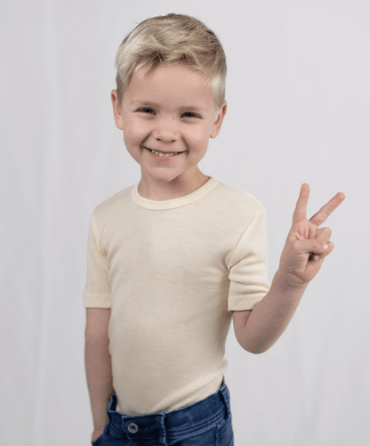 Engel - Organic Merino Wool Silk T-Shirt for Kids - Nature's Wild Child
