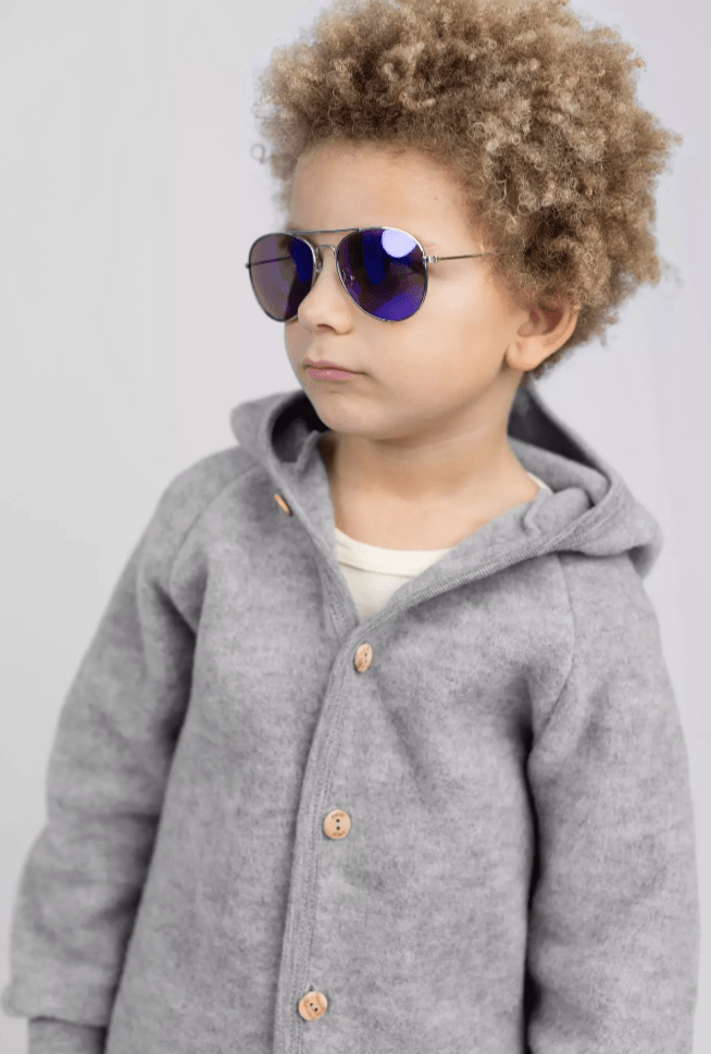 Engel - Organic Wool Fleece Jacket for Babies and Kids - Nature's Wild Child