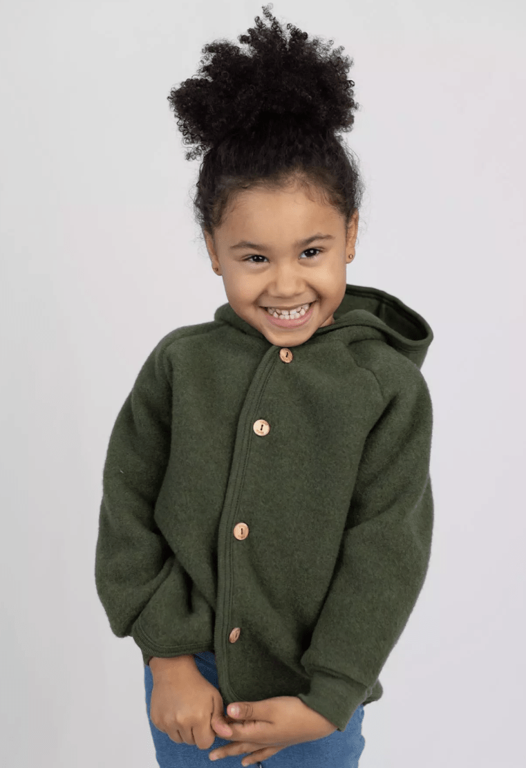 Engel - Organic Wool Fleece Jacket for Babies and Kids - Nature's Wild Child