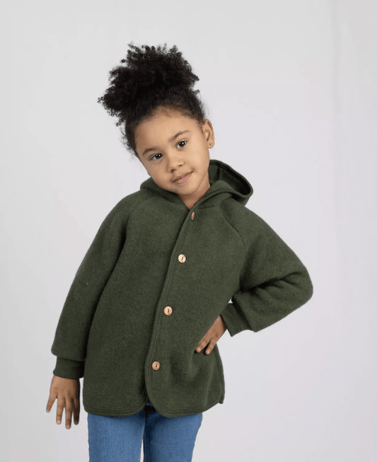 Engel - Organic Wool Fleece Jacket for Babies and Kids - Nature's Wild Child