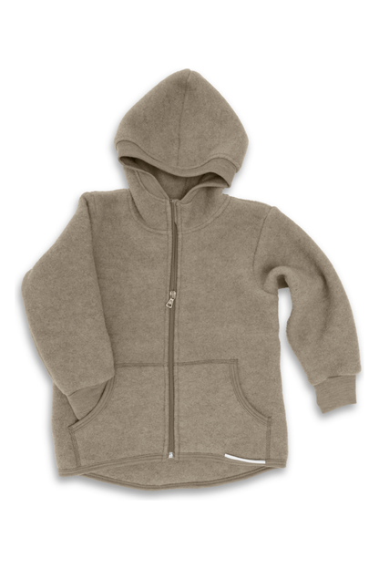 Engel - Organic Wool Fleece Jacket for Kids (5 - 10 years - 2 colors) - Nature's Wild Child