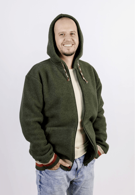 Engel - Organic Wool Fleece Men's Jacket - Nature's Wild Child