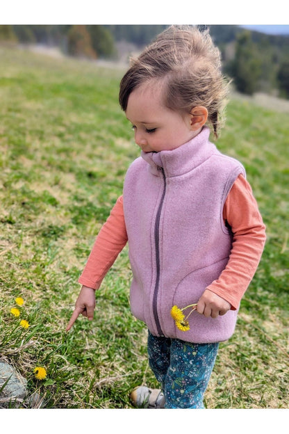 Engel - Organic Wool Fleece Vest - Kids (2 colors) - Nature's Wild Child