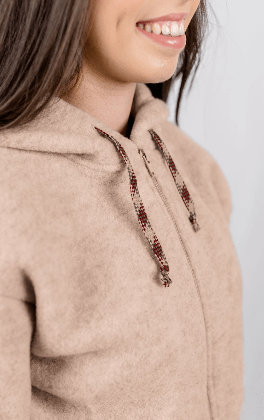 Engel - Organic Wool Fleece Women's Jacket - Nature's Wild Child