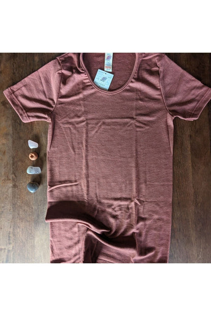 Engel - Women's Organic Merino Wool and Silk - Short Sleeve Top - Nature's Wild Child