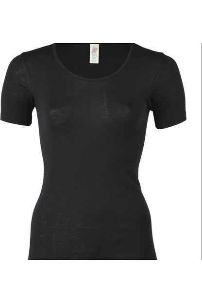 Engel - Women's Organic Merino Wool and Silk - Short Sleeve Top - Nature's Wild Child