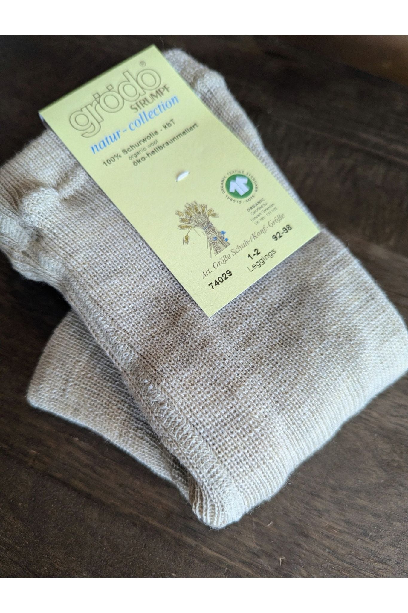 Grodo - Organic Wool Footless Tights - Kids - Nature's Wild Child