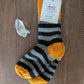 Hirsch Natur - Organic 100% Wool Baby & Kids Socks - Fun Stripes - Nature's Wild Child