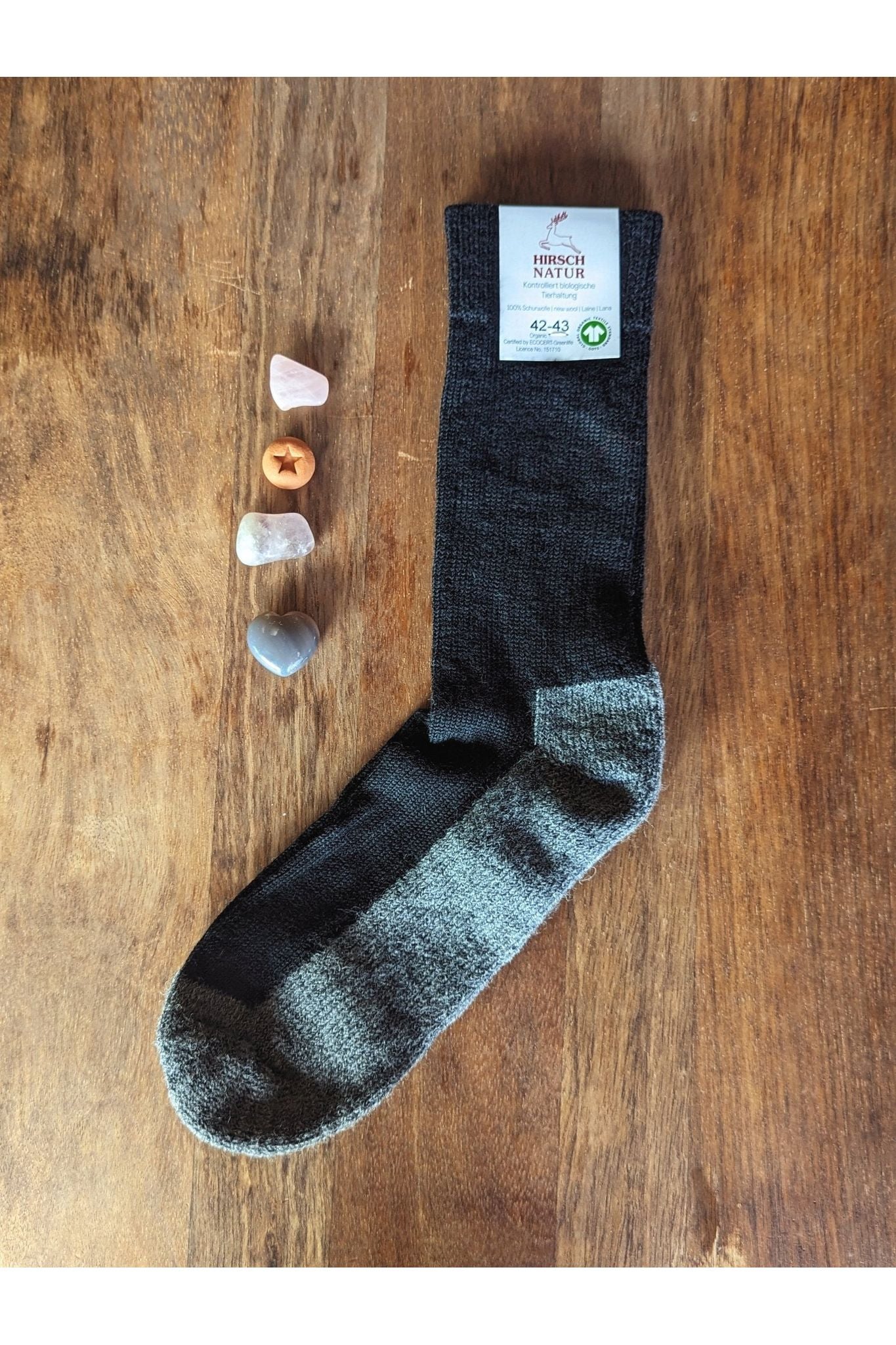 Hirsch Natur - Organic Wool Hiking Socks - Adults - Nature's Wild Child