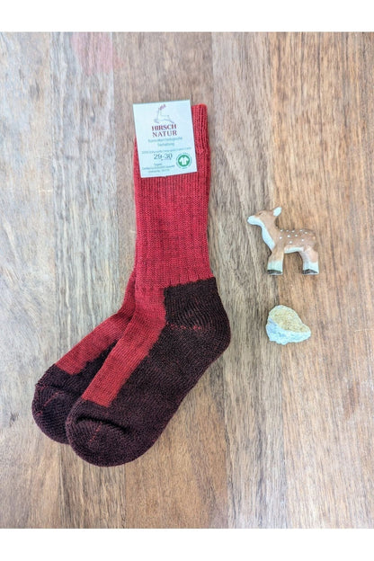 Hirsch Natur - Organic Wool Hiking Socks - Toddler & Kids - Nature's Wild Child