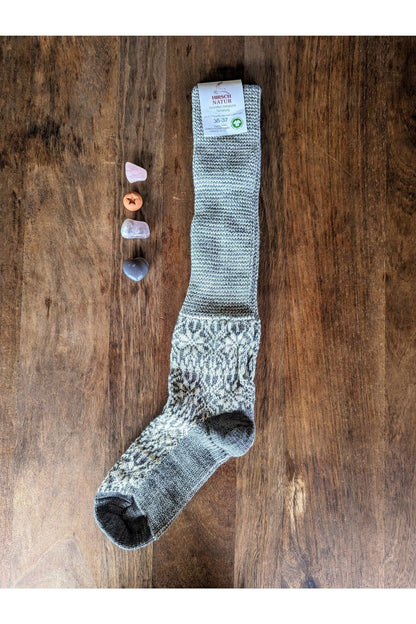 Hirsch Natur - Organic Wool Knee High Socks - For Adults - Nature's Wild Child