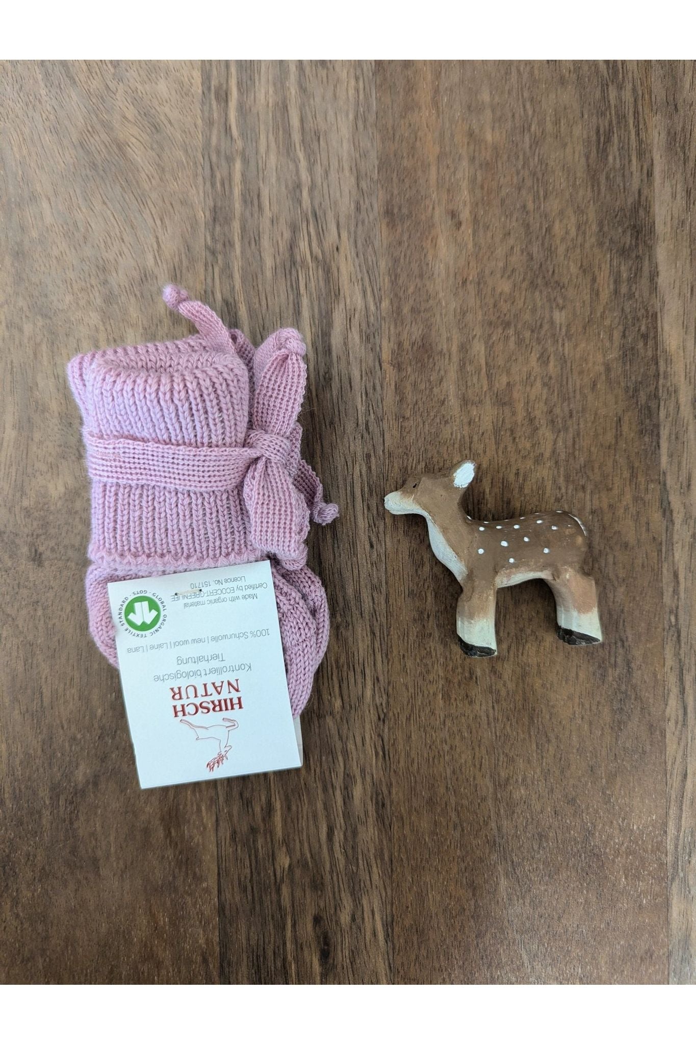 Hirsch Natur - Organic Wool Newborn Socks - Nature's Wild Child