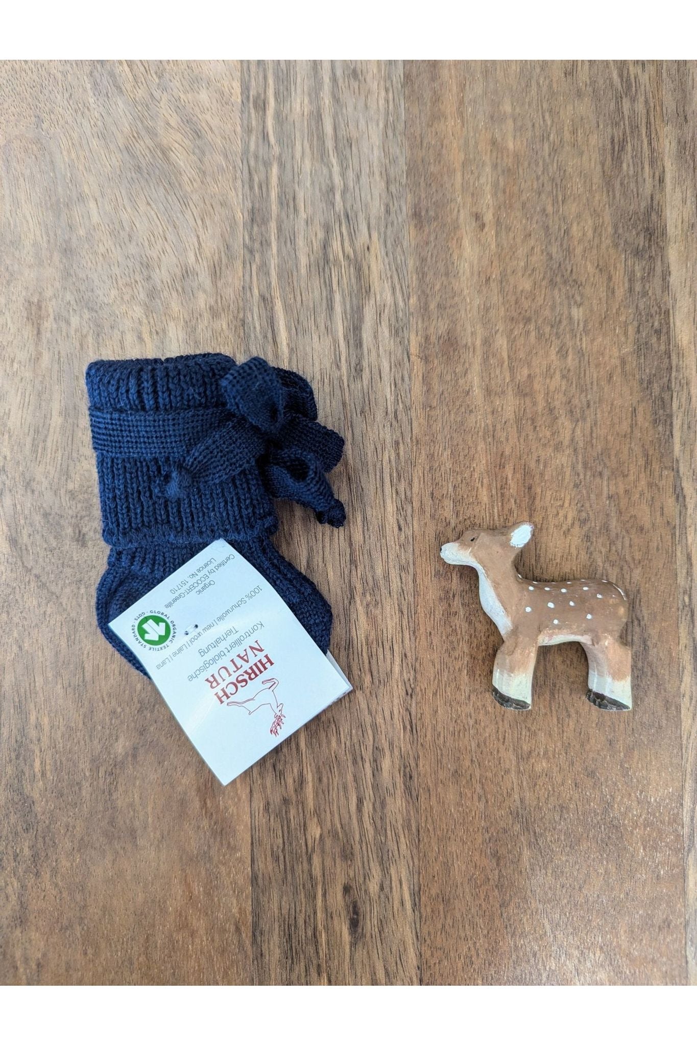 Hirsch Natur - Organic Wool Newborn Socks - Nature's Wild Child